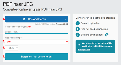 PDF naar JPG converteren - stap voor stap
