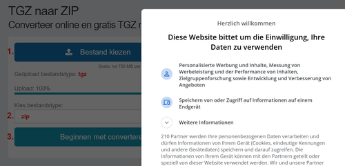 Hoe TGZ bestanden online converteren naar ZIP