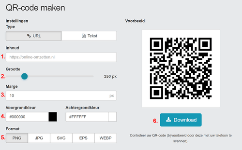 Hoe maak ik gratis een statische QR-code aan?